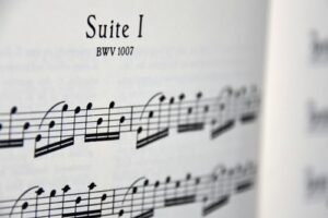 Having the sheet music at hand