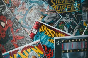 A pile of Spider-Man comics