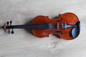 A Violin on a white background